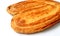 Delectable French Palmier Cookie or Elephant Ear Cookie Isolate on White Background