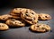 Delectable Homemade Chocolate Chip Cookies: A Tempting Snack AI-Generated