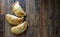 Delectable Selection of Pasty on Rustic Wooden Table