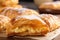 delectable turnover filled with sweet custard and topped with crunchy, golden pastry crust