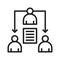 Delegating Task Icon Image.