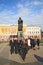 Delegation of the guests near monument YAroslav Wi