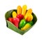 Deletable imitation fruits ,Thai dessert, lookchoup