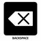 Delete backspace icon
