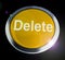 Delete button icon concept means erase or remove data - 3d illustration