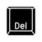 delete close glyph icon vector illustration