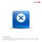 Delete cross icon - 3d Blue Button