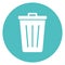 Delete, dustbin Vector icon which can easily modify