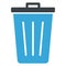 Delete, dustbin Vector icon which can easily modify