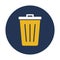 Delete, dustbin Vector icon which can easily modify