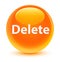 Delete glassy orange round button