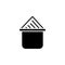 Delete paper icon. Simple glyph vector of business set for UI and UX, website or mobile application