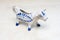Delft Blue Figurine cow for toothpicks. Souvenir from Holland/Netherlands.  on white background