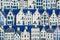 Delft blue miniature Amsterdam canal houses