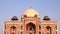 DELHI, INDIA - MARCH 15, 2019: afternoon close up of humayun's tomb in delhi, india