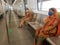 Delhi, India - May 15, 2021 : Passengers wear masks while travelling on metro after the metro rail network resumed services