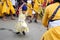 Delhi, India, October 2, 2023 - Sikhs display gatka and martial arts during annual Nagar Kirtan, Traditional, procession on