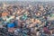 DELHI, INDIA - OCTOBER 22, 2016: Aerial view of Old Delhi, Indi