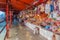 DELHI, INDIA - OCTOBER 24, 2016: Religious market near Shri Kalkaji Mandir temple in Delhi, Indi