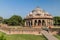 DELHI, INDIA - OCTOBER 24, 2016: Tourists visit Isa Khan Niyazi Tomb in Humayun tomb complex in Delhi, Indi
