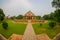 DELHI, INDIA - SEPTEMBER 19, 2017: Beautiful view of tomb of Isa Khan Niazi in humayum tomb complex, New Delhi, India