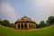 DELHI, INDIA - SEPTEMBER 19, 2017: Close up of a beautiful tomb of Isa Khan Niazi in humayum tomb complex, New Delhi