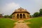 DELHI, INDIA - SEPTEMBER 19, 2017: Close up of a beautiful tomb of Isa Khan Niazi in humayum tomb complex, New Delhi