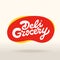 Deli Grocery vector inscription