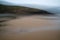 Deliberate motion blur artistic effect filter on beach landscape