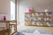 Delicacy of little girl\'s pastel-coloured room