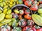 Delicata and Turban squashes at the market