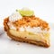 Delicate Afro-caribbean Inspired Fried Chicken Key Lime Pie Slice