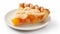 Delicate Apricot Pie Slice Uhd Image With Translucency And Jagged Edges