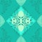 Delicate Aqua Green Abstract And Geometric Pattern