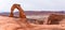 Delicate Arch panorama in Arches National Park