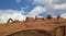 Delicate Arch panorama at Arches National Park Moab Utah.