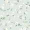 Delicate chamomile blossom flowers seamless pattern