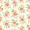 Delicate Chintz Romantic Meadow Wildflowers Vector Seamless Pattern