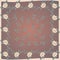 Delicate cute scarf pattern with flowers in trendy colors on brown background.Floral print for scarf,textile,covers,surface,