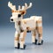 Delicate Deer Posing In Lego Set: Innovative Design With Technological Flair