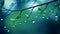 Delicate Fantasy Worlds Water Drops On Tree Branches Wallpaper