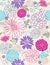 Delicate Flowers Seamless Repeat Pattern