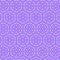 Delicate geometric fashion seamless pattern of modest blue and white polka dots isolated on a lilac violet background