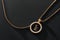 Delicate Initial Pendant Necklace in Captivating Detail.AI Generated