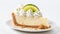 Delicate Key Lime Pie Slice: Uhd Image With Afro-caribbean Influence