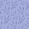 Delicate lavender sprig seamless pattern, cute blue lilac purple wallpaper