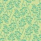 Delicate light green pattern. Vegetable Ornamentation.