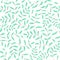 Delicate mint green branches and leaves seamless pattern. Hand drawn background for wrapping scrapbooking paper banner.