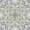 Delicate openwork geometric floral seamless pattern vector fashionable graphic design