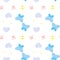 Delicate pattern with butterflies and hearts. Vector, esp10.